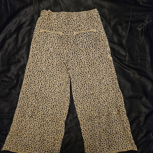 Easel Animal Print Wide-Leg Pants - Picture 2 of 3